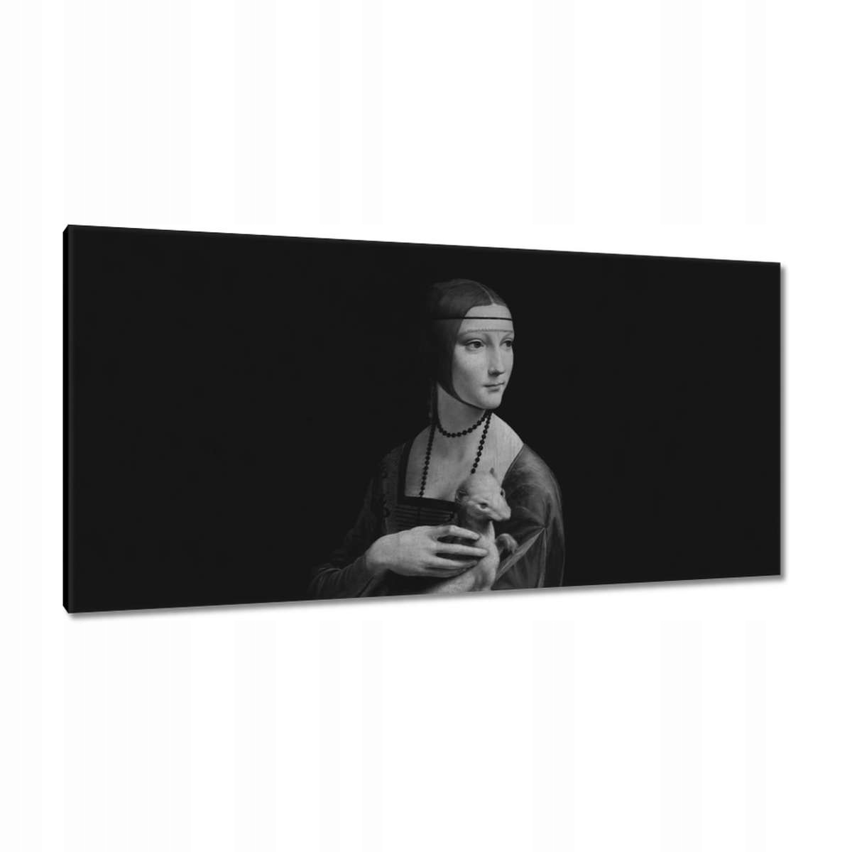 Obrazy 115x55 Dáma s gronostanem Lasica