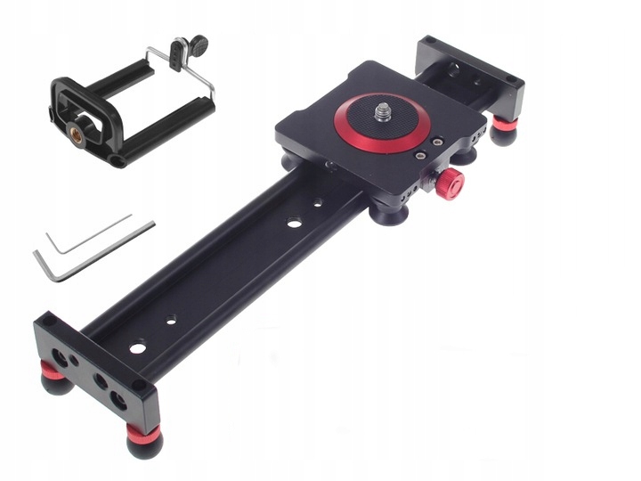 SLIDER do LUSTRZANEK DSLR i SMARTFONA 30cm Łożyska
