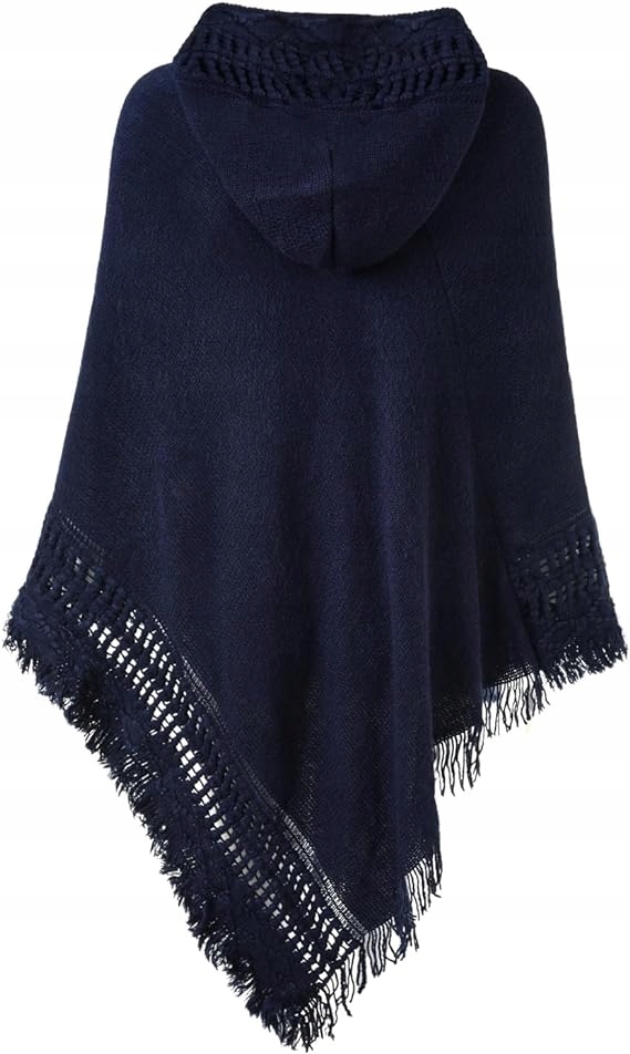 Damskie poncho z kapturem Ferand Marka inna