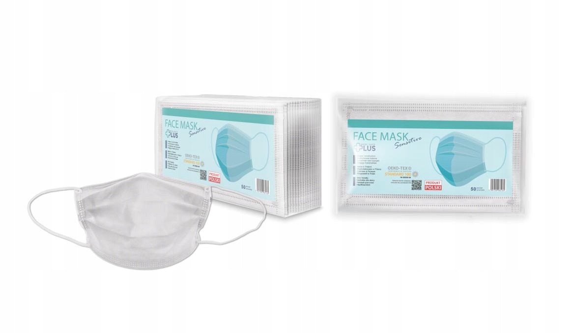 

Maseczka Chirurgiczna Ochronna 3 Warstwowa 100szt