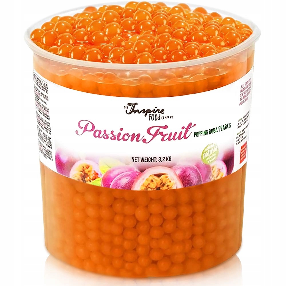 Bubble Tea praskající ovocné kuličky molekulární kaviár poping boba Marakuja
