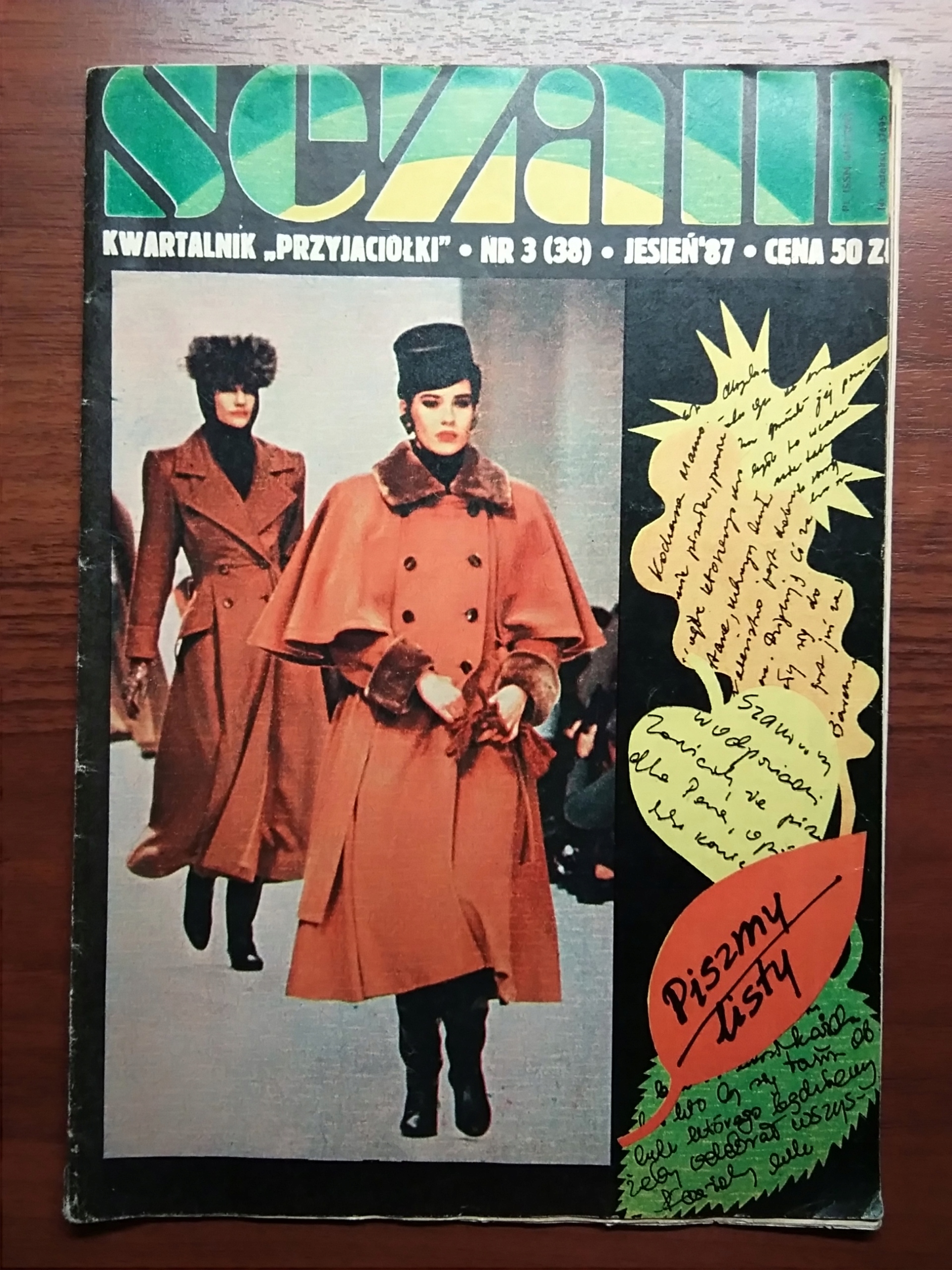 SEZAM kwartalnik Przyjaciółki - Nr 3/1987 spis