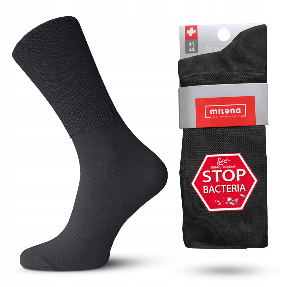 

Skarpety Bezuciskowe z Jonami Srebra *41-43