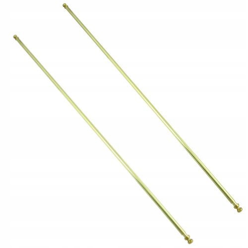 Vitrážová Záclona mosazná zlatá záclona 60-110 cm 2ks