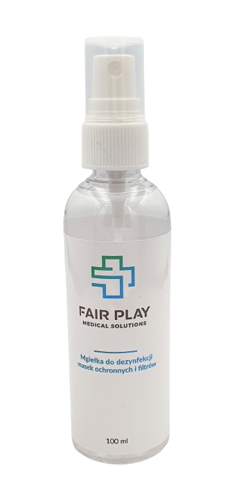 Płyn - SPRAY do dezynfekcji MASEK, filtrów, 100ml