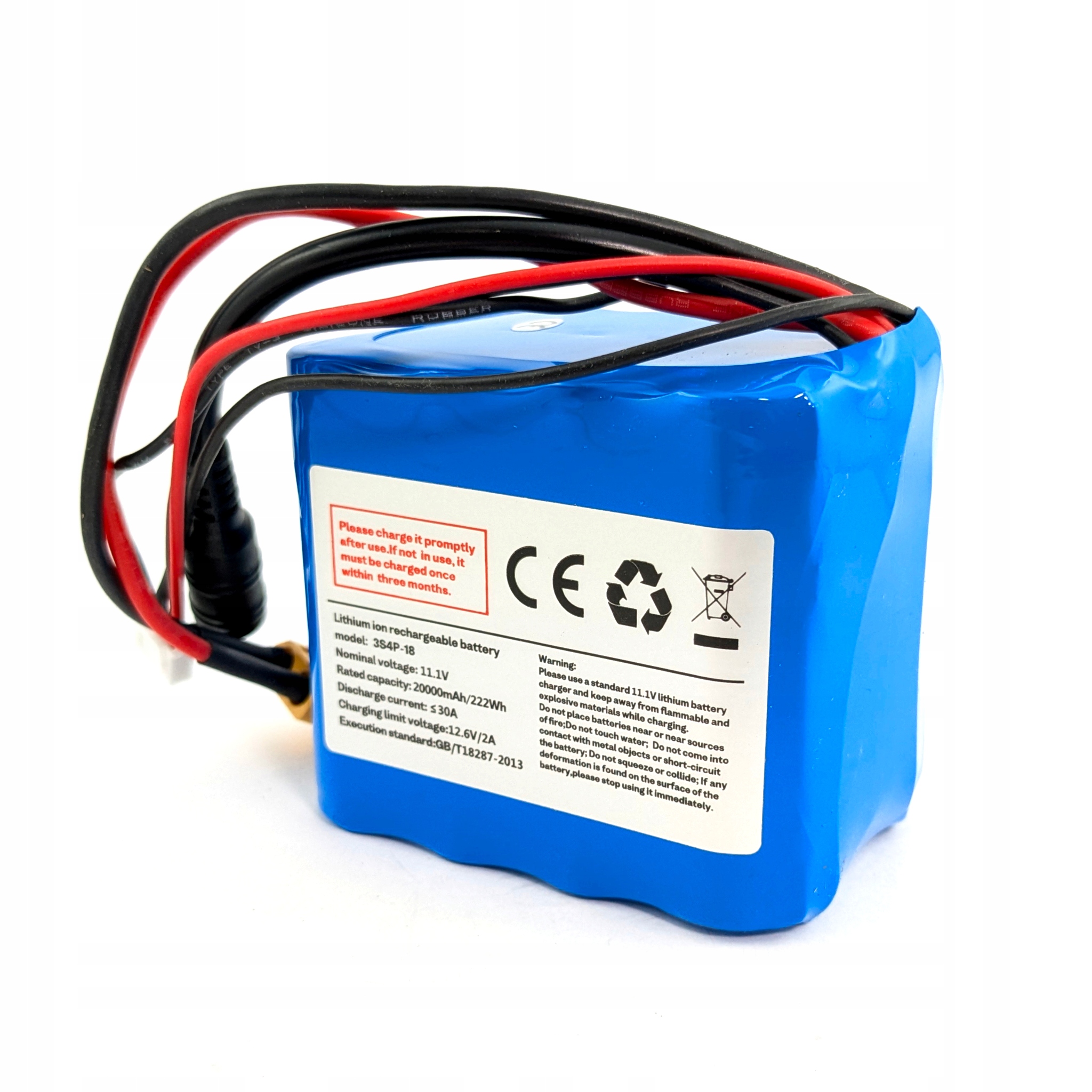 Bateria Akumulator do Łodzi Zanętowej V030 V080 20000mah 11,1V (12V)