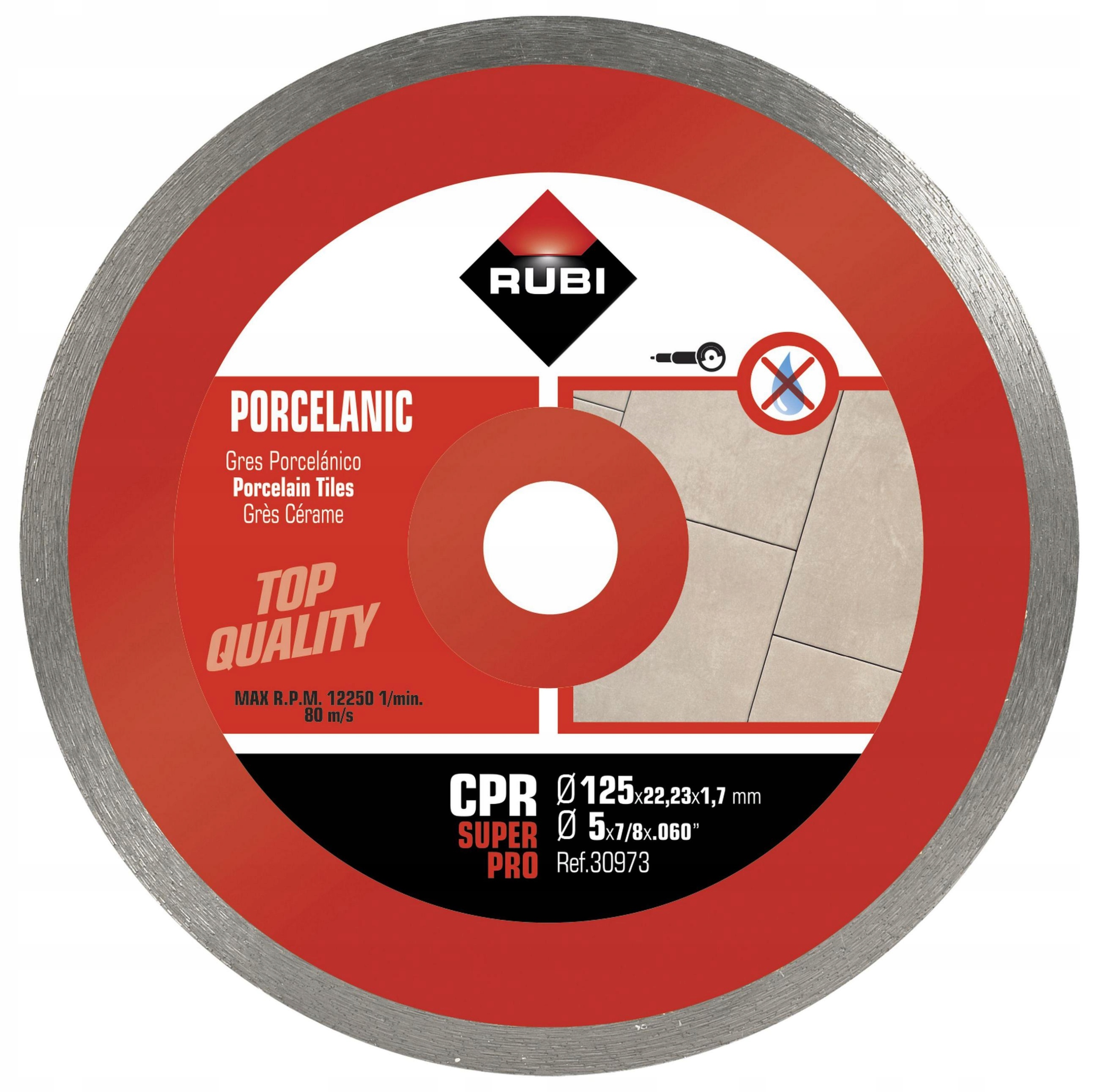 

Tarcza Diamentowa Do Gresu Cpr 125 Super Pro Rubi