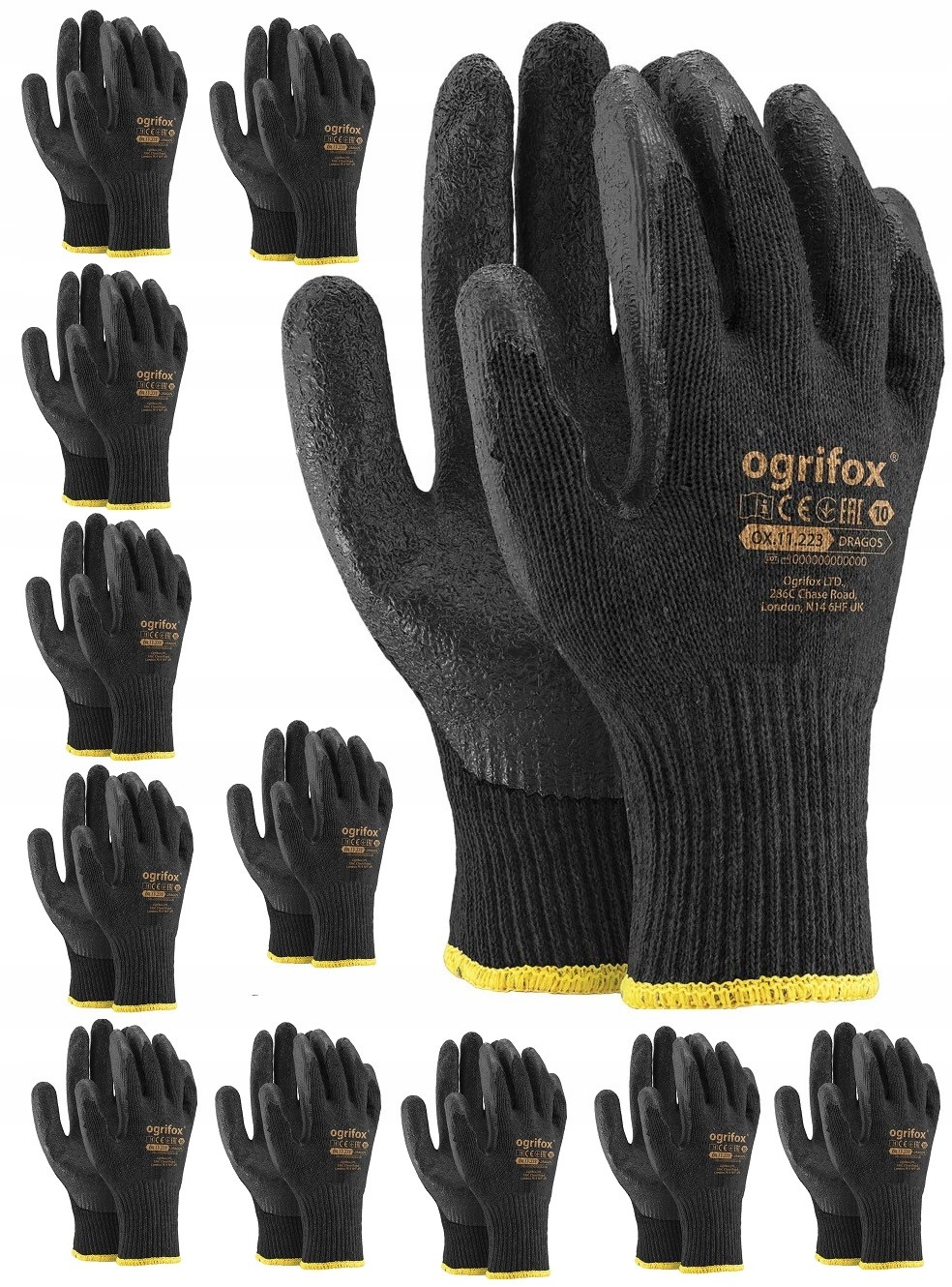 

Rękawice robocze Ogrifox rękawiczki Dragos r10 12p