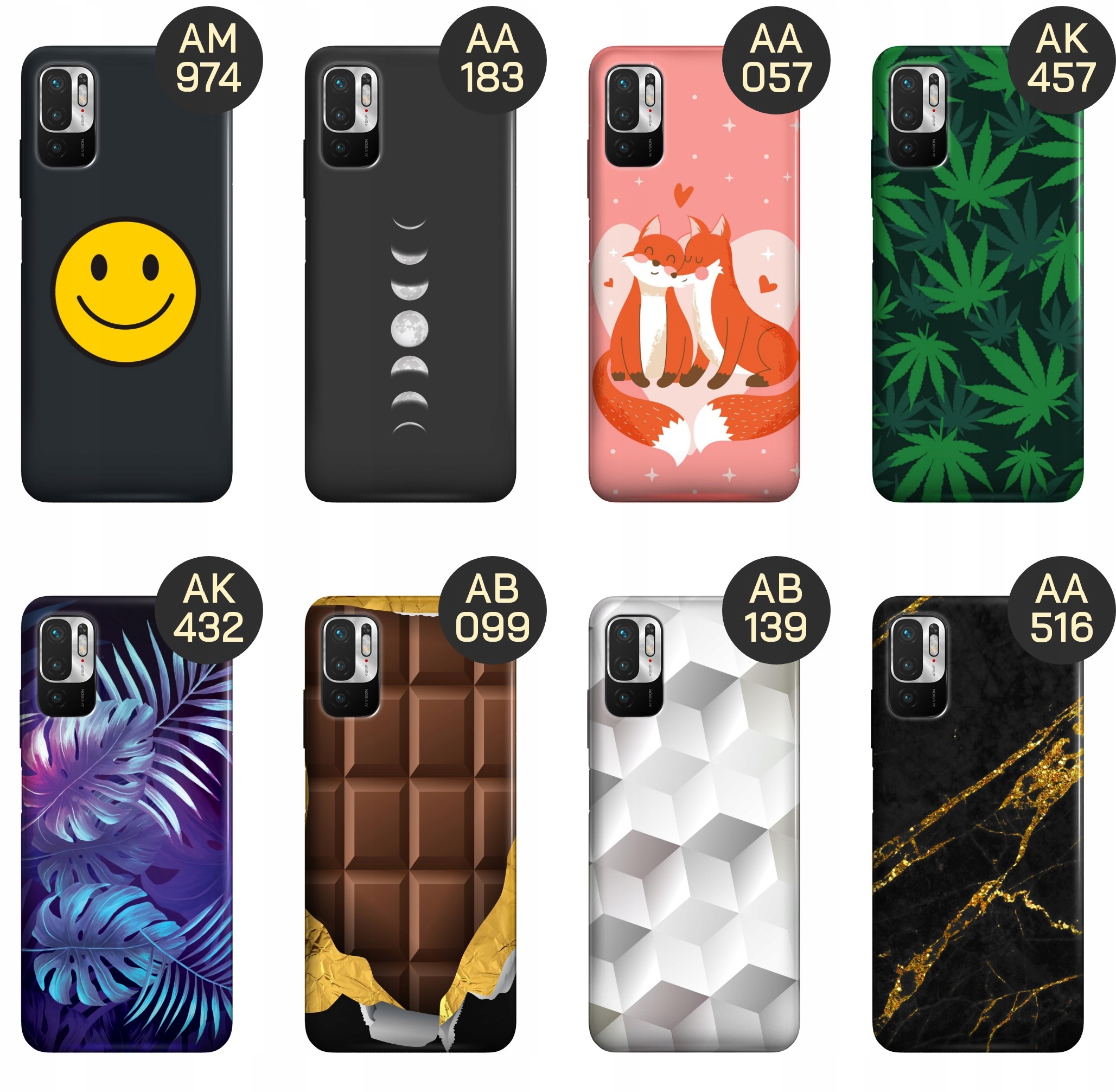 ETUI DO XIAOMI REDMI NOTE 10 5G WZORY TOP100 DESIGN Z NADRUKIEM CASE +SZKŁO Dedykowany model Redmi Note 10