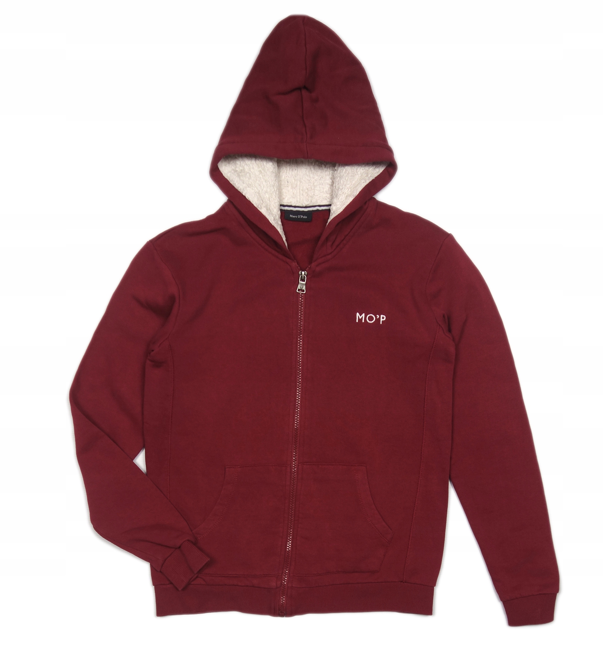 MARC O'POLO Damska Bluza Rozpinana z Kapturem Logo r. S 36