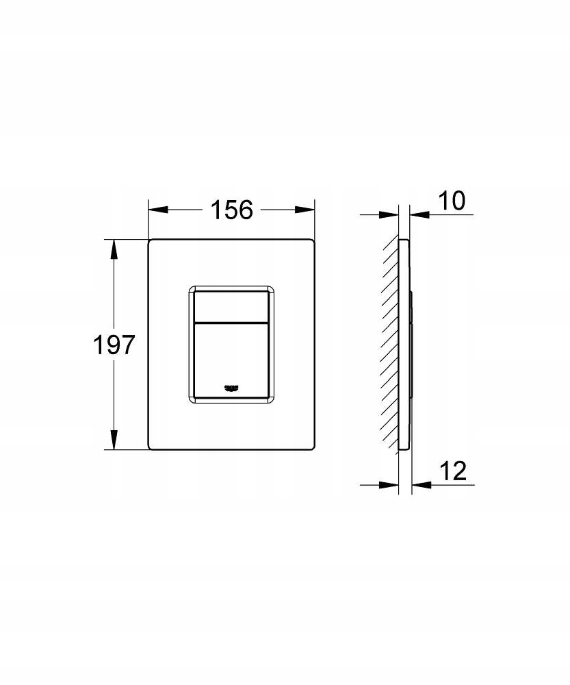 Przycisk WC Grohe Skate Cosmopolitan czarny SOLIDO Marka Grohe