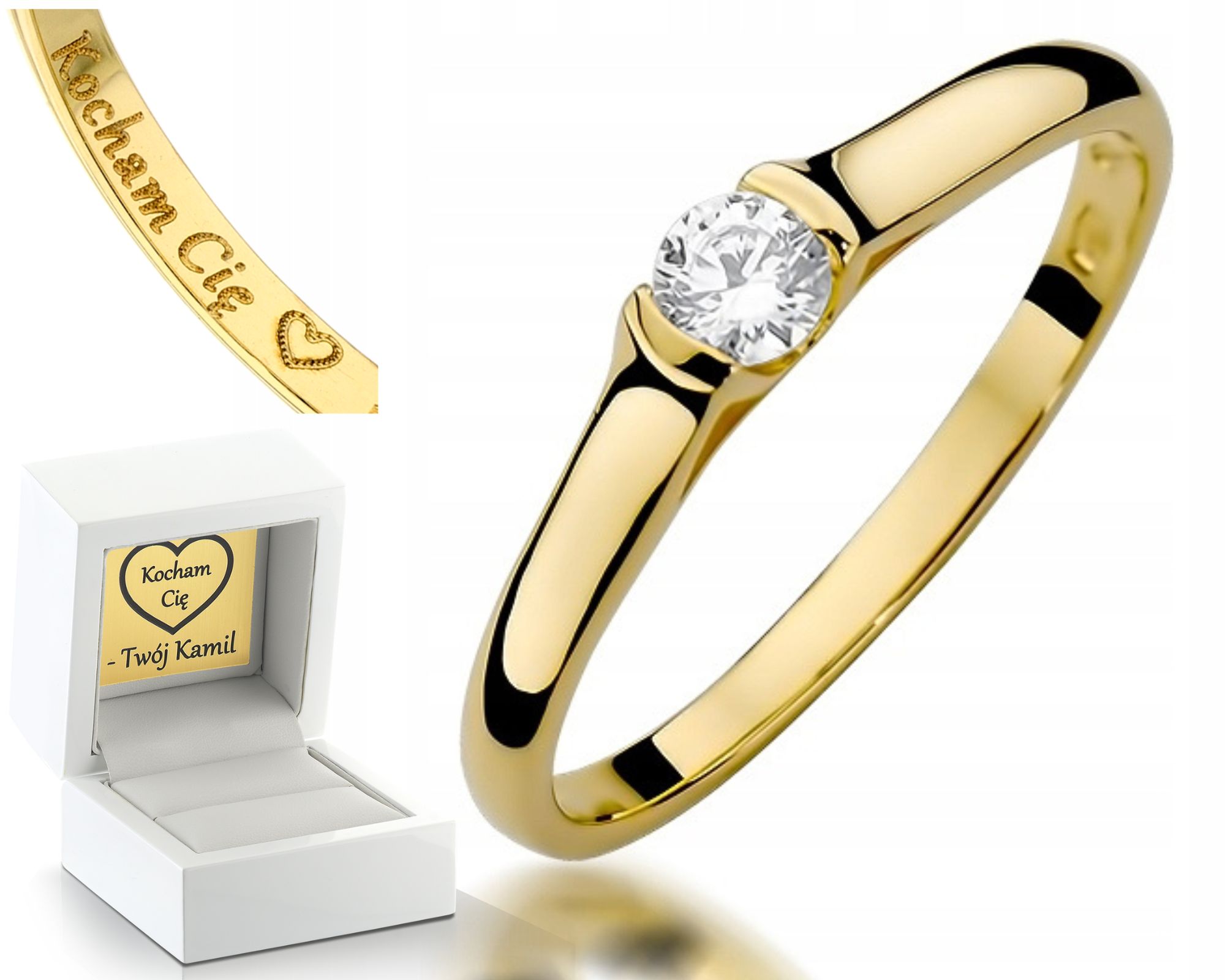 Prstýnek S Briliantem 0,15 Ct Obchod Zlato Jako Dárek