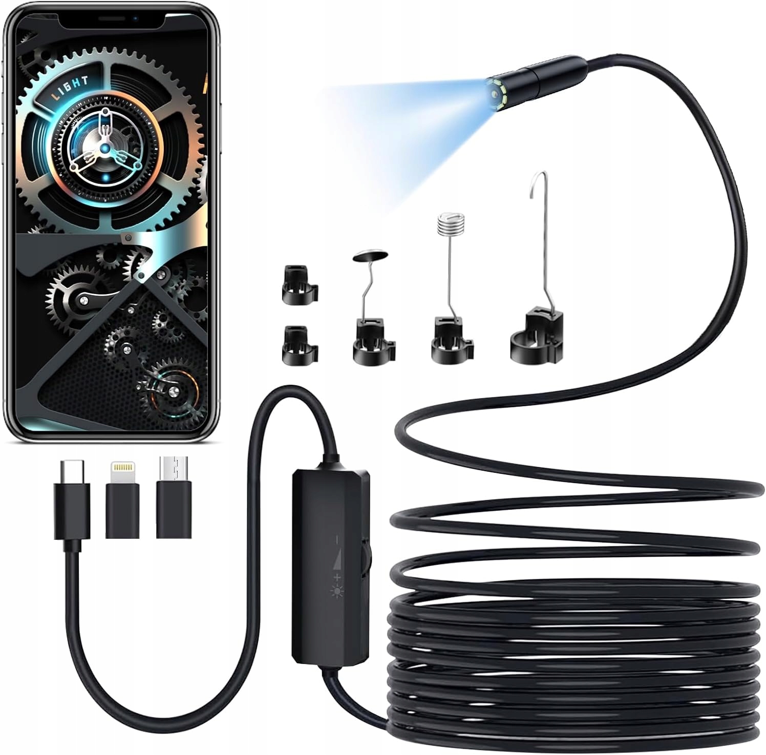 Endoskopická Kamera 5M Pro Telefon 1080P IP67