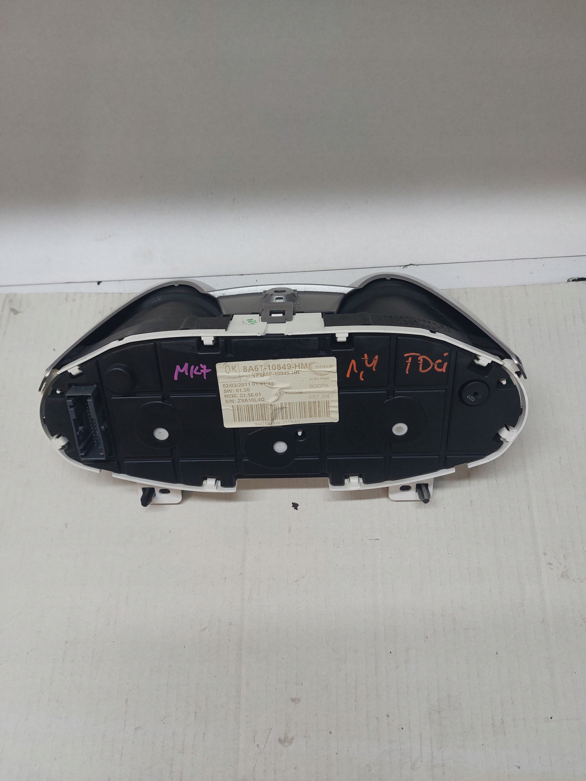 dials dials FORD FIESTA MK7 1.4 TDCI 8A6T-10849-HM