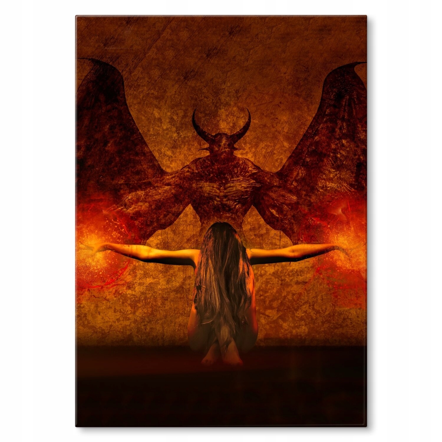 Kovový plakát Demon woman Dárek 30 x 42 cm