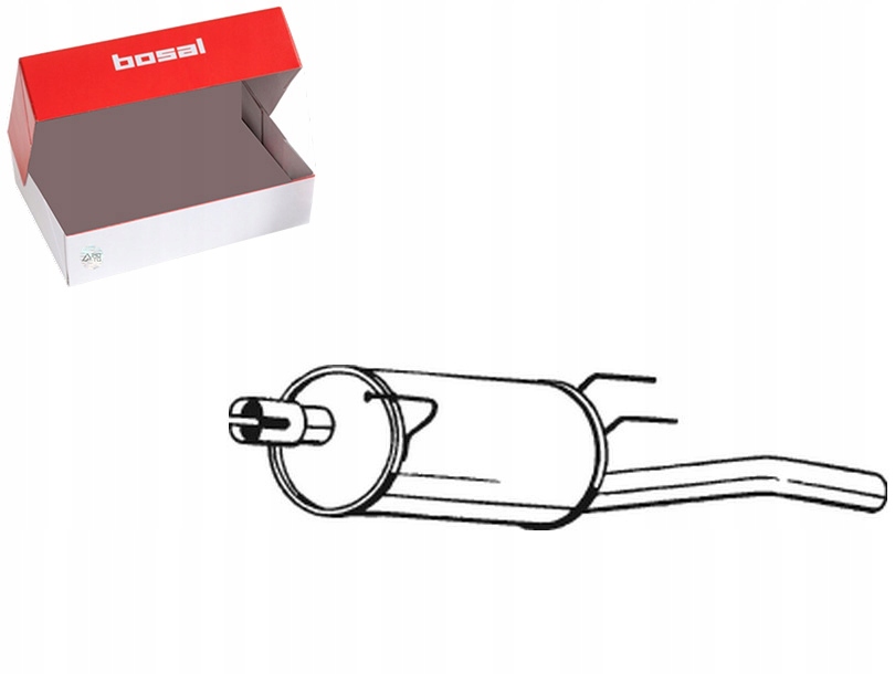 TŁUMIK UKŁADU WYDECHOWEGO TYŁ OPEL COMBO TOUR COMBO MINIVAN 1.7D