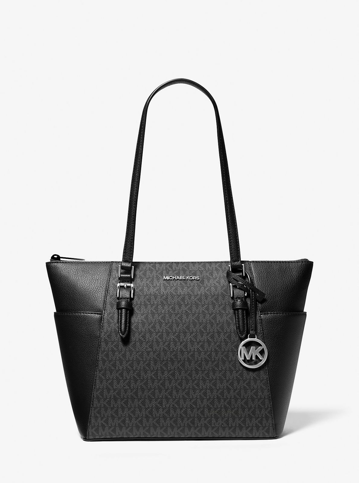Michael Kors dámská kožená kabelka Charlotte černá logová
