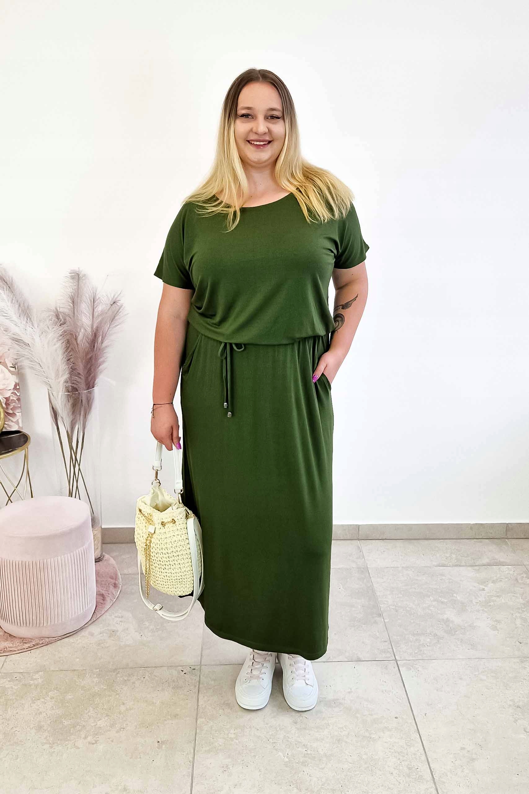 Zelená Dlouhá vázaná Šaty na léto 2