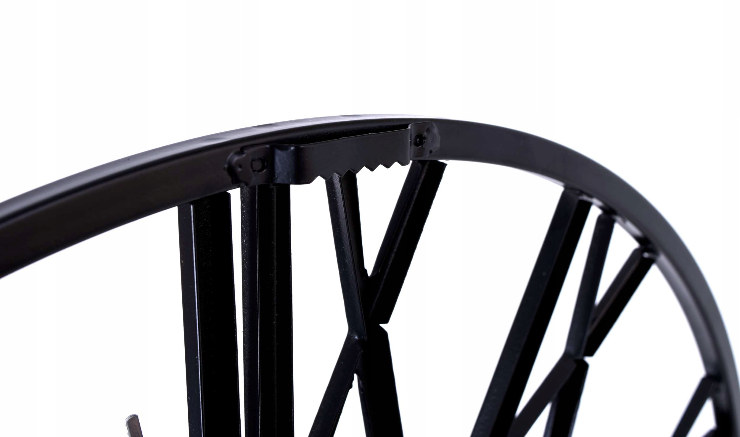 ZEGAR RZYMSKI VINTAGE RETRO LOFTOWY CZARNY METALOWY ŚCIENNY DUŻY LOFT 50 cm Marka Gockowiak