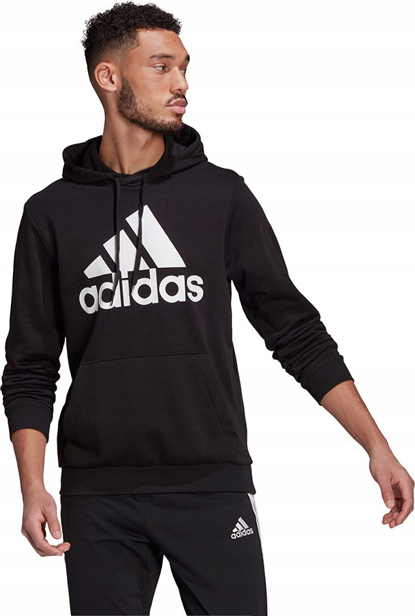 Pánská Mikina Adidas Essentials Hoodie Klokanka Černá, velikost S