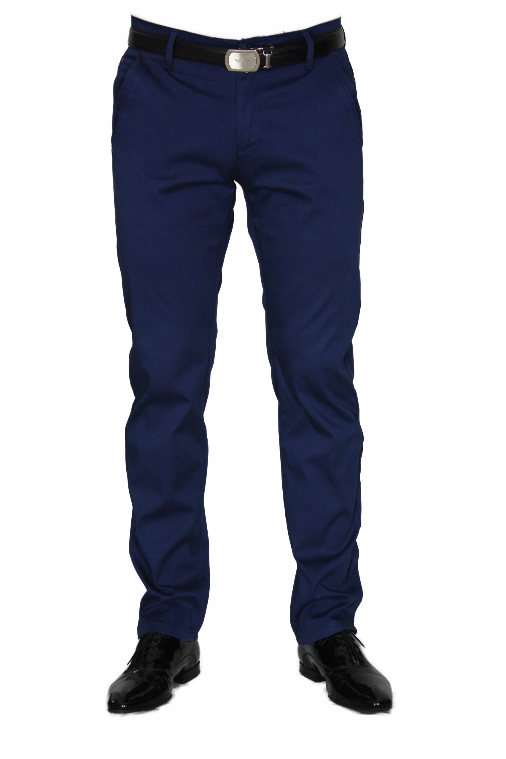 SPODNIE MĘSKIE WIZYTOWE CHINOS W37 L34 PAS 96-98 Marka inna