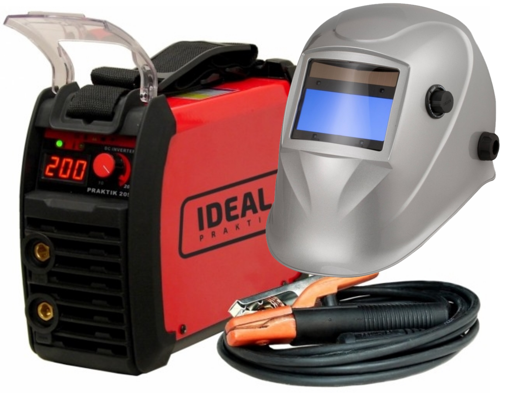 ИНВЕРТОРНЫЙ СВАРОЧНЫЙ АППАРАТ IDEAL PRAKTIK 205 + КОЗЫРЕК