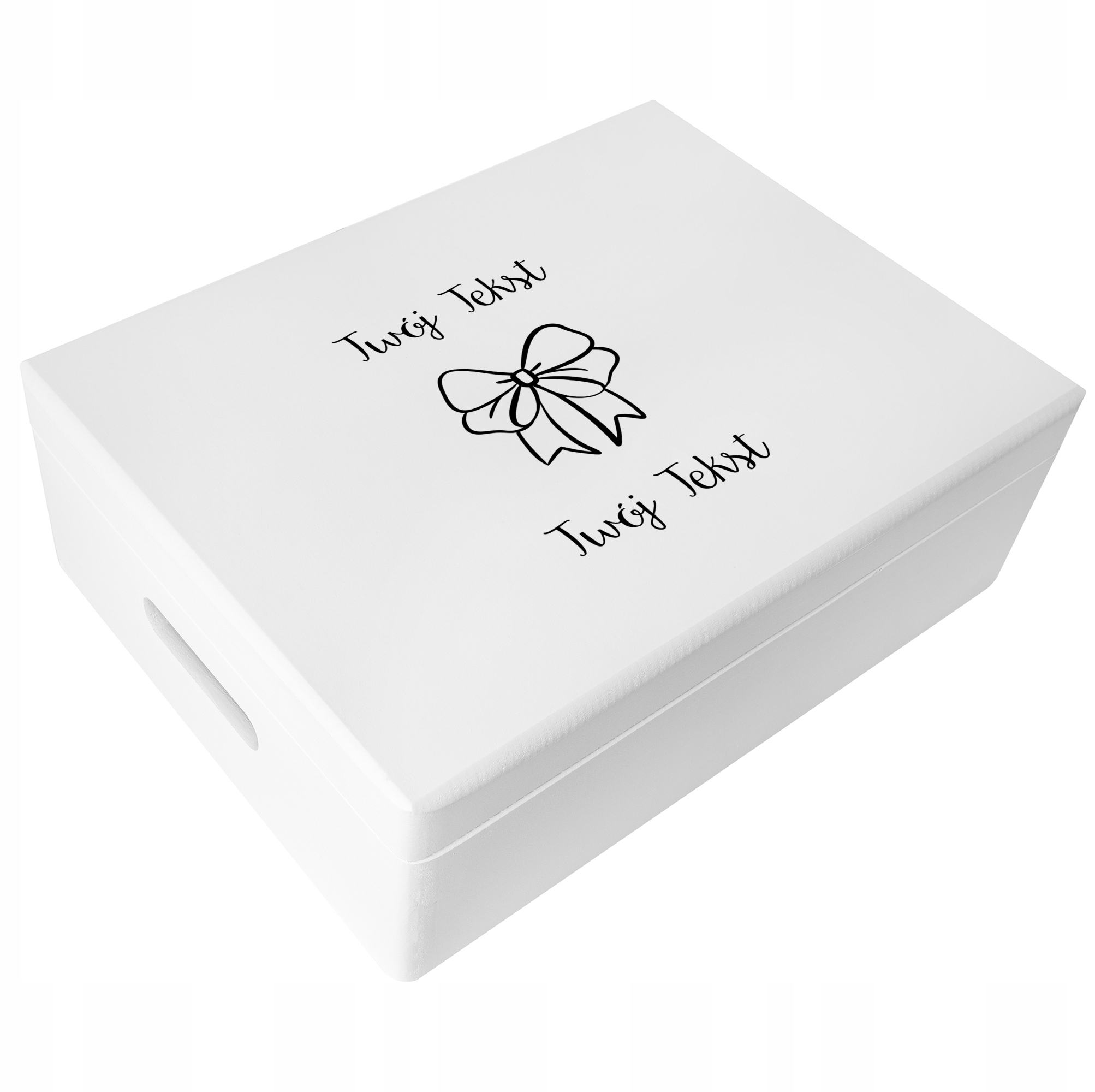 Krabička s přáním dárek Vánoční tisk Uv 40x30x14 cm