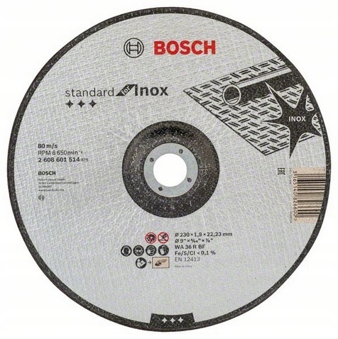 

Bosch 230x1,9 mm tarcza do ciecia metalu Inox