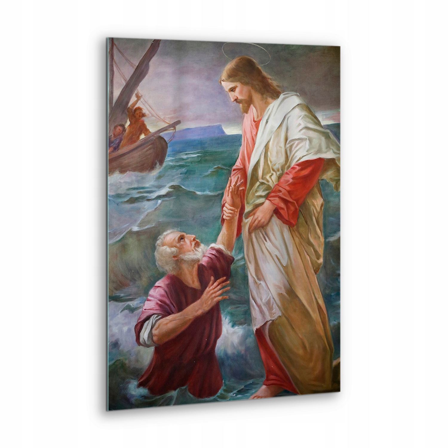 Nástěnný obraz Sklo Ježíš a Petr Na Jezeře