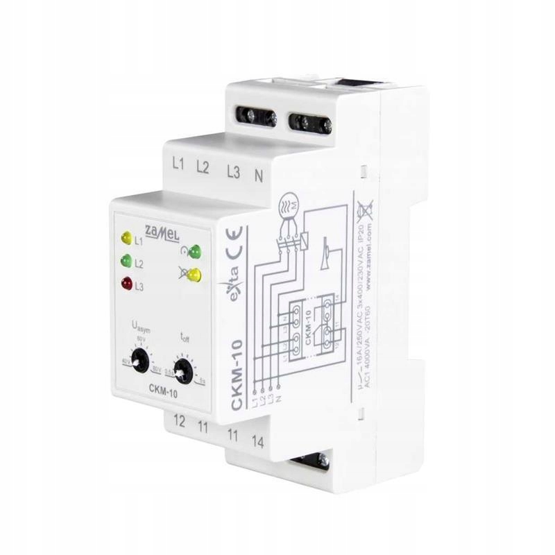 Snímač pořadí a výpadku fází CKM-10 Zamel