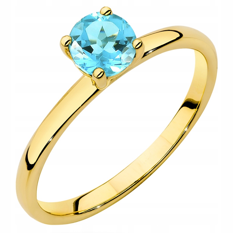 Zlatý Prstýnek pr. 585 s Topazem 0,50ct 14k