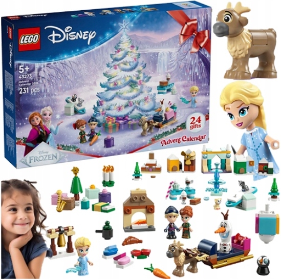 Lego Disney Kalendarz Adwentowy 2025 Kraina Lodu Frozen Figurki 43273