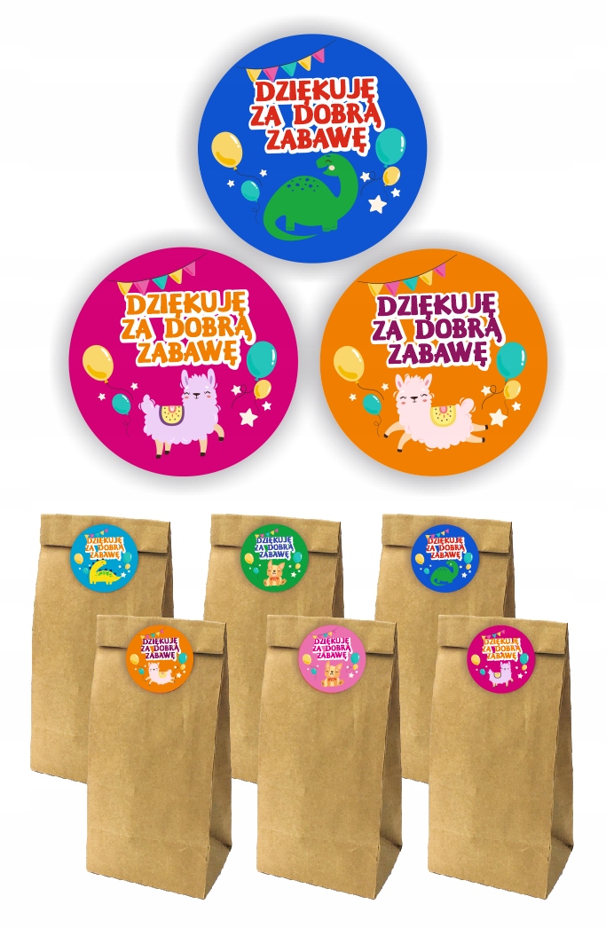 TOREBKI PAPIEROWE NA SŁODYCZE - PODZIĘKOWANIA