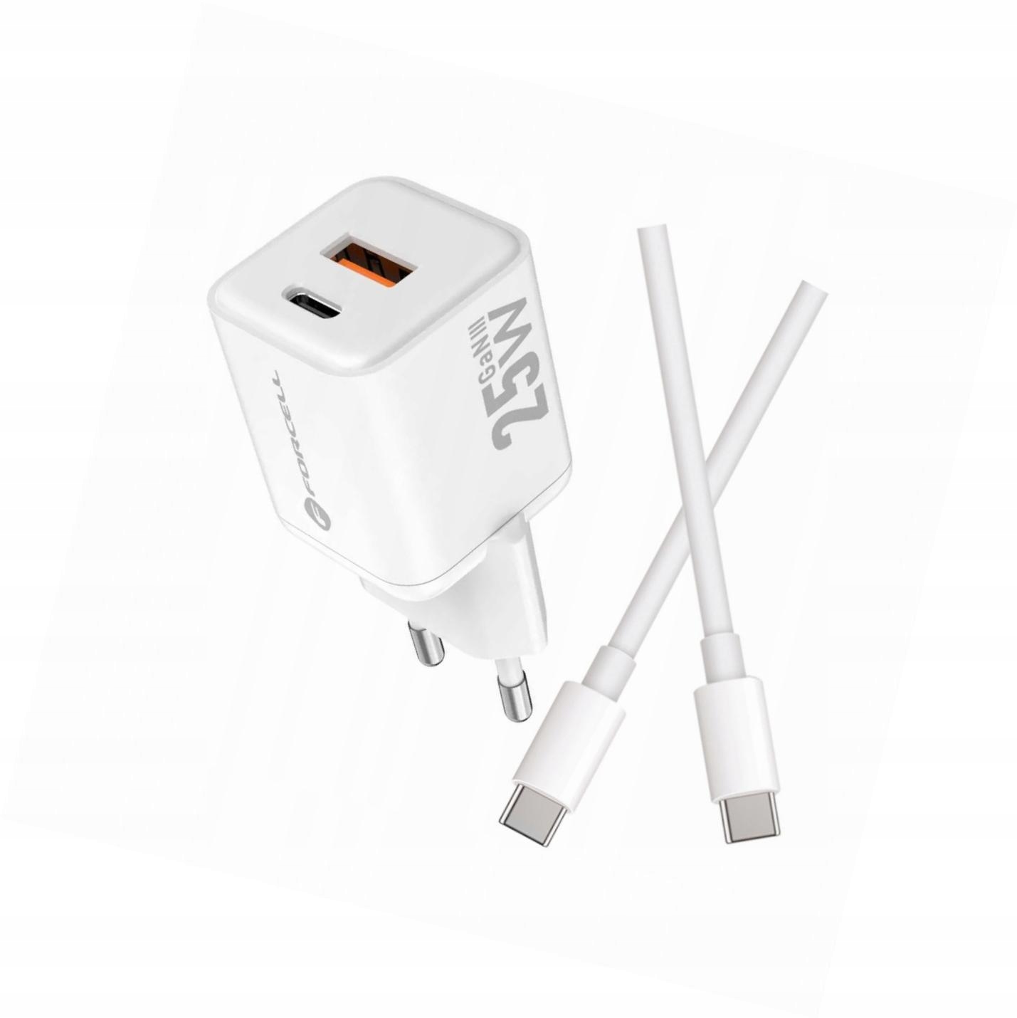 Szybka ładowarka Gan 25W z długim kablem Usb-c do Google Pixel 9 Pro XL