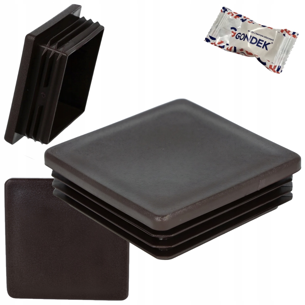 Krytka na profil 100x100 vnútorná zátka strieška na stĺpik Bronz 50ks