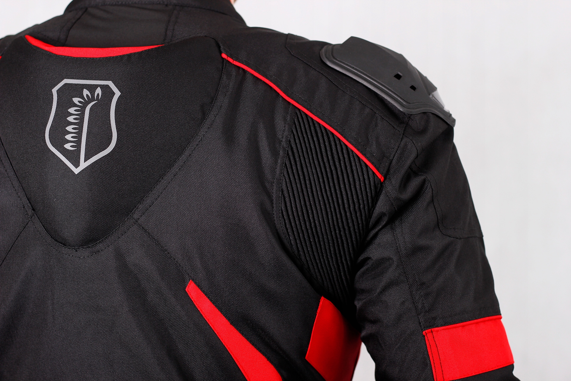 KURTKA MOTOCYKLOWA Z GARBEM HUSAR RAPID GP red Obwód w pasie 98-106 cm