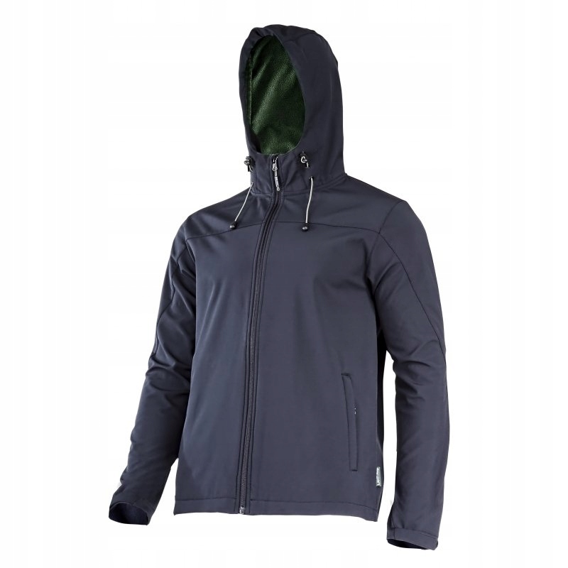 КУРТКА СОФТШЕЛЛ С КАПЮШОНАМИ. ЧЕРНЫЙ,