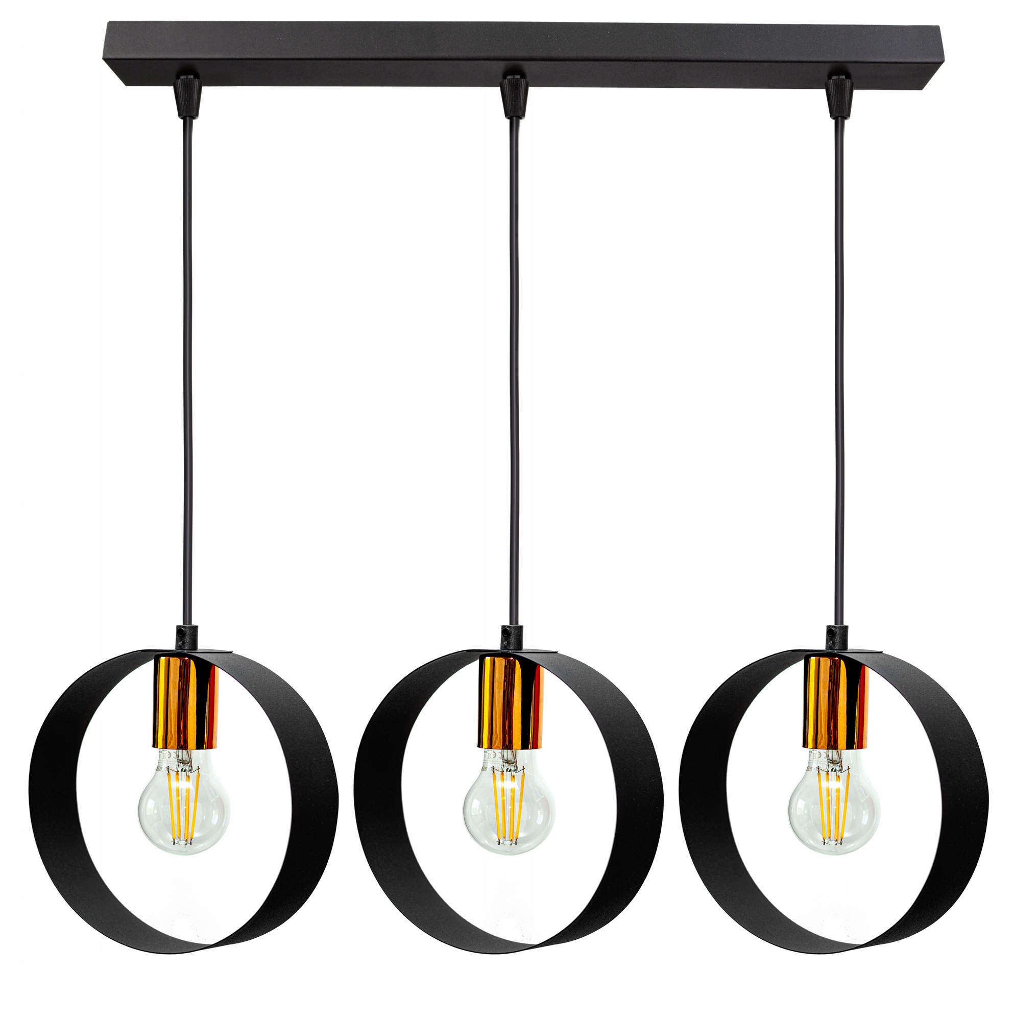 

Lampa Sufitowa Plafon Żyrandol Loft Edison Ring