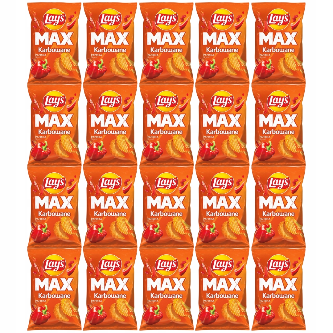 Levně Lay's Max Lays Karbované Chipsy 40 g x 20 kusů