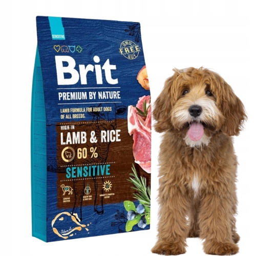 Brit Premium By Nature Sensitive Lamb & Rice 8 kg Sucha karma dla psa