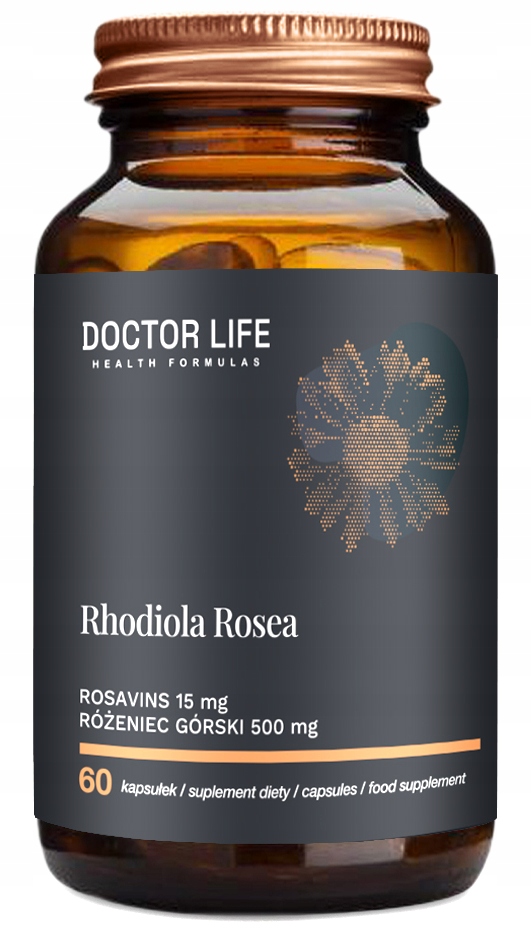 Doctor Life Rhodiola Rosea Różeniec Górski Ekstrakt Nerwy Stres Pamięć