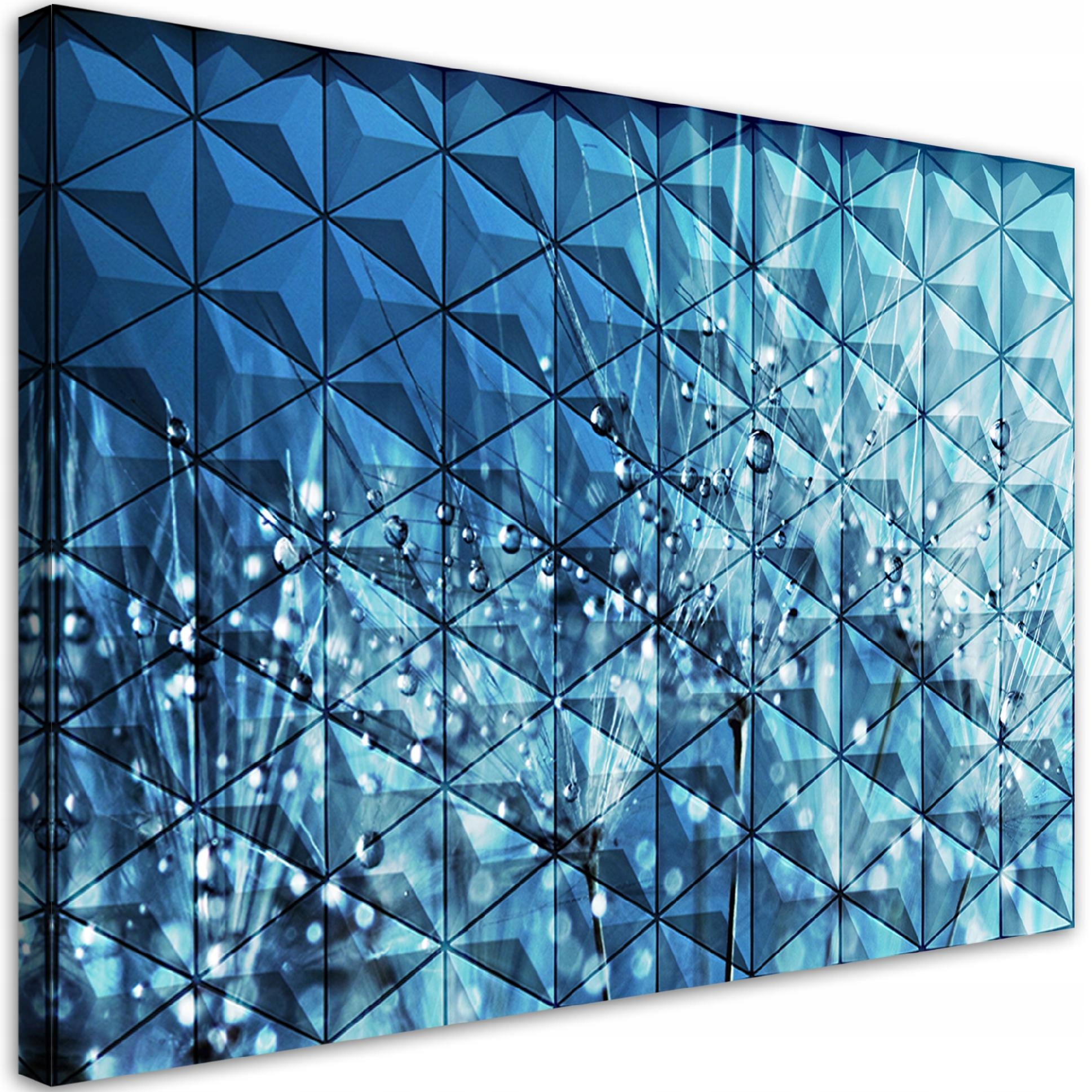 Obraz na plátne, Púpava v kvapkách rosy 100x70