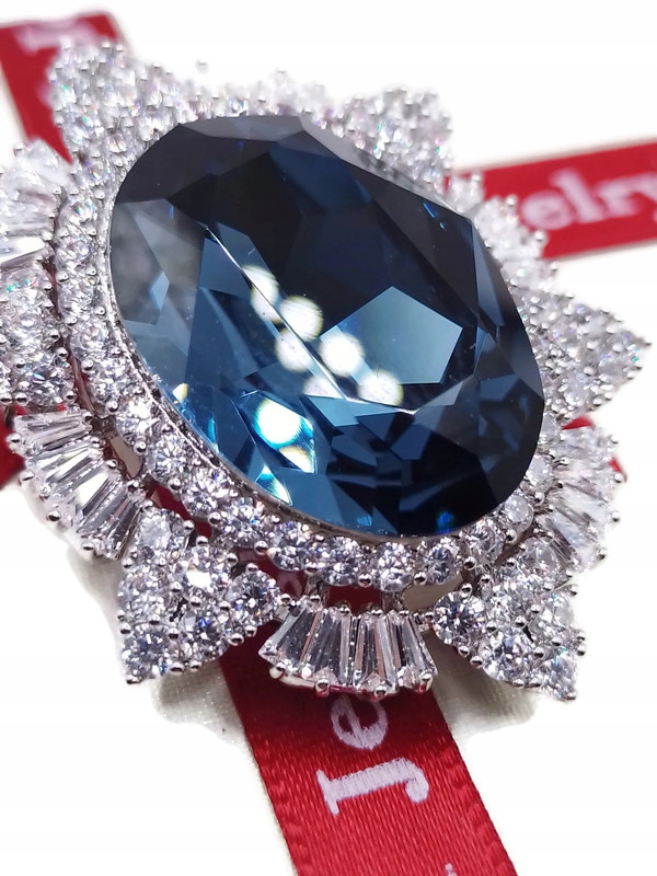 Luxusní Brož Přívěsek Royal Stříbrný Rod Krabička Jako Dárek