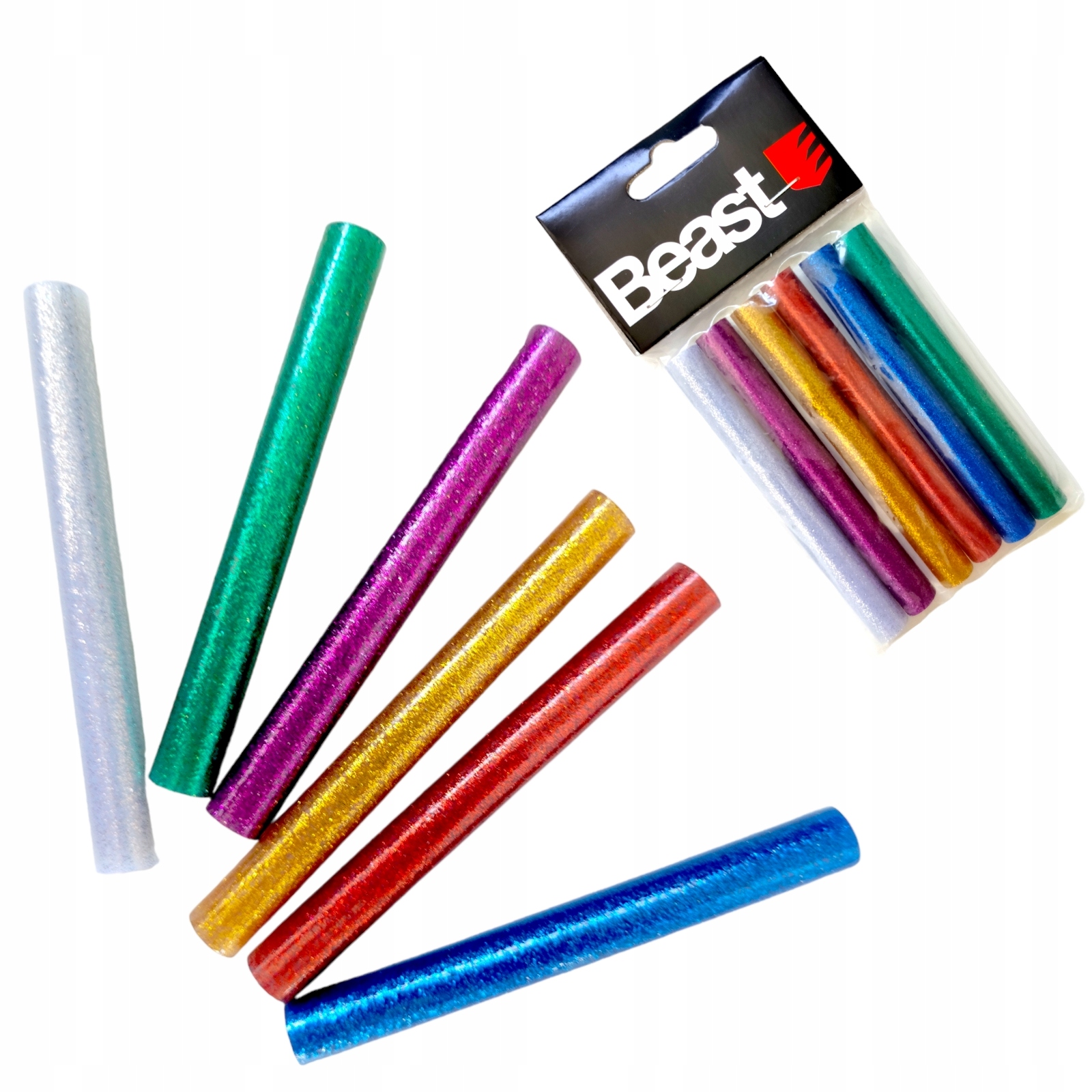 KLEJ DO PISTOLETU NA GORĄCO brokat 11x100mm 6szt