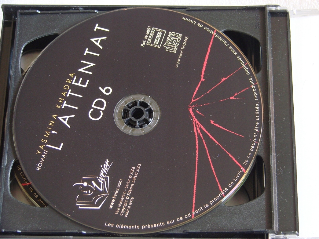 Khadra Yasmina - L'Attentat 6xCD 2005 Box Autor Khadra Yasmina