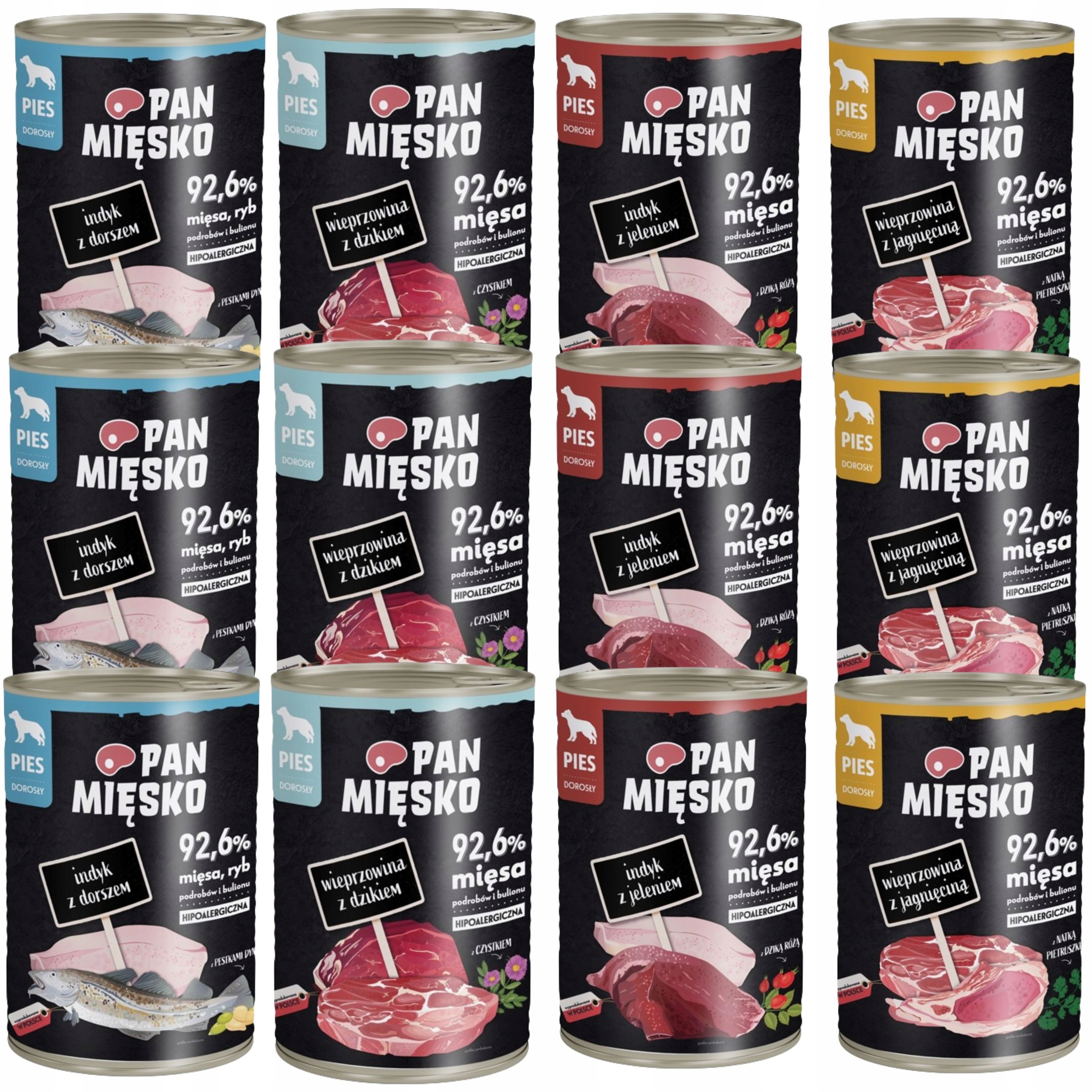 Vlhké Krmivo Pro Psa Pan Mięsko Jelen A MIX Chutí Hypoalergenní Premium