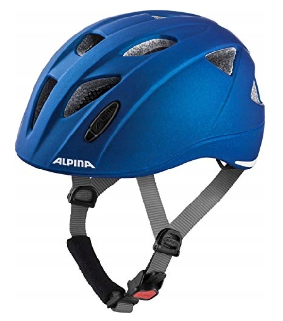 Kask Na Rower Rolki Hulajnogę Dziecięcy Alpina 45-49 CM Niebieski