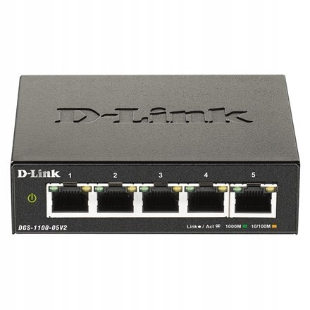 D-Link Smart Managed Switch DGS-1100-05V2/E Managed L2 Rackmountabl