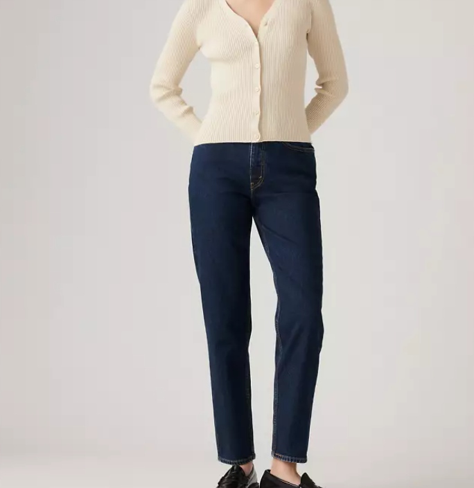 Levis Dámské Džíny Úzké Nohavice Tmavě Modré S Vysokým Pasem Bavlna 31/30 Xta