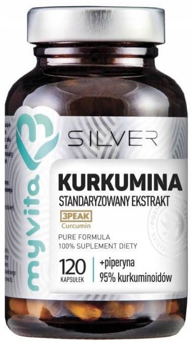 

Myvita Silver Kurkumina Piperyna Kurkuma 120 Kaps